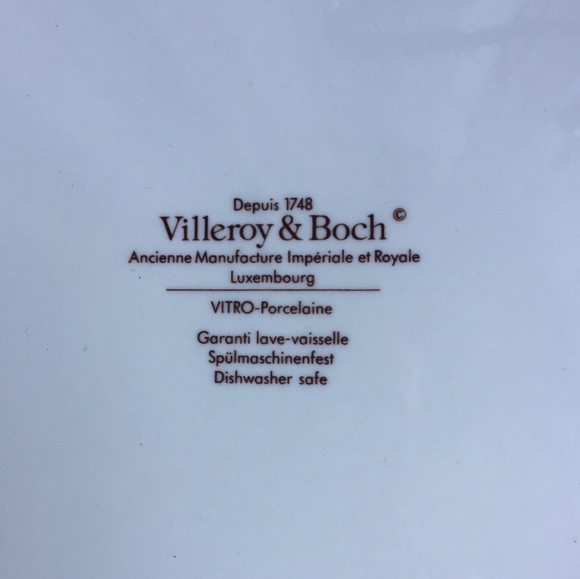 Villeroy & Boch Black Marble Plate*Luxembourg*2 Included Per Order! - Picture 4 of 4